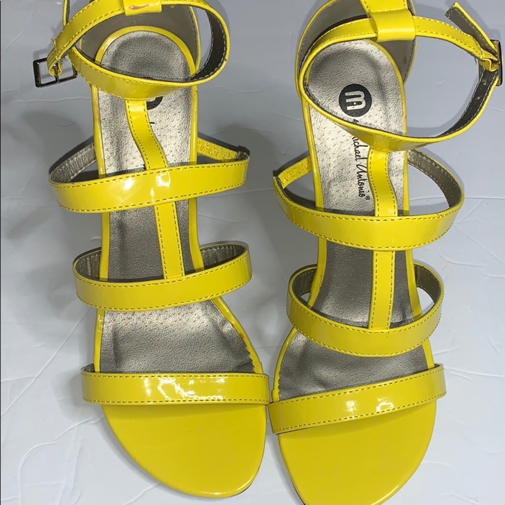 M by Michael Antonio yellow heel